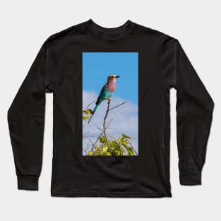 Lilac-breasted roller bird. Long Sleeve T-Shirt